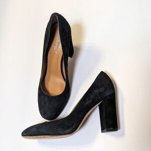 J. McLaughlin Mila 4 Inch Pump Heels in Black Suede Women’s Size‎ 7.5